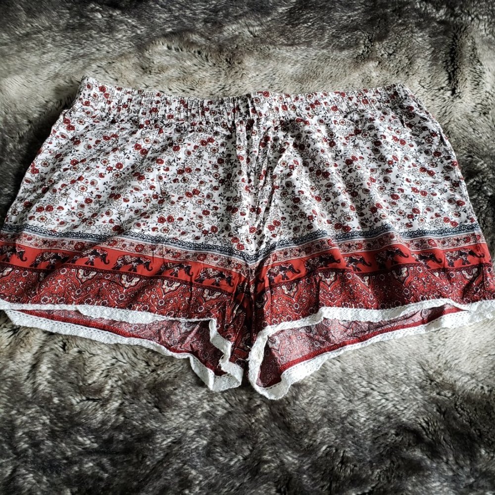 Forever 21+ Printed Shorts for Women Size 2x